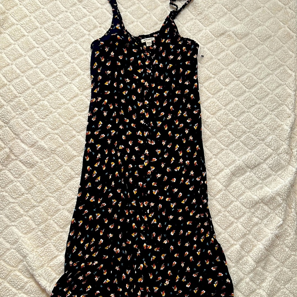 Billabong Black Floral Maxi Dress